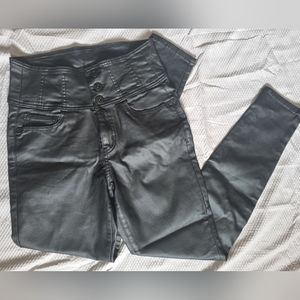 No Boundaries PU leather high rise skinny pants